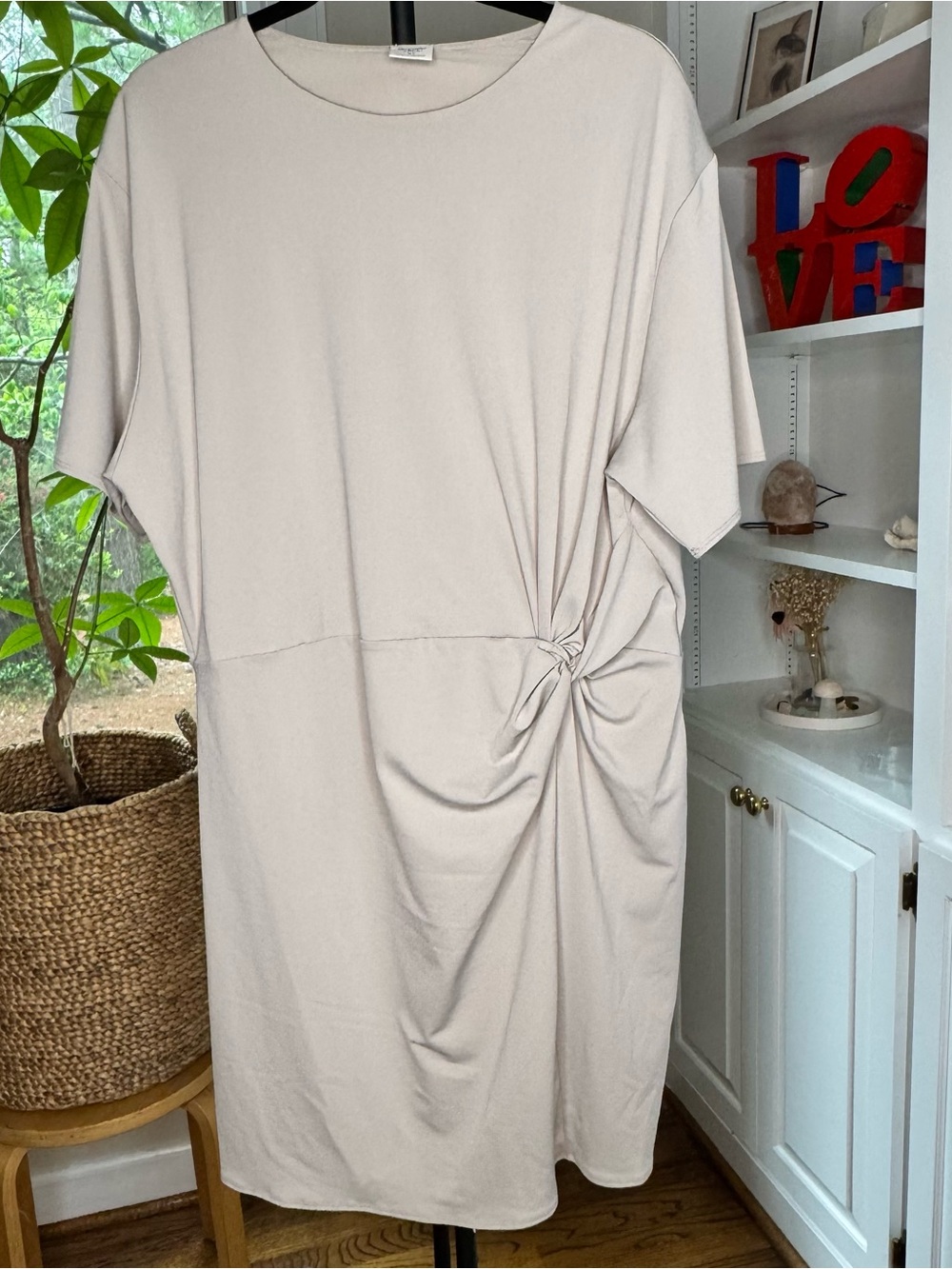 Abercrombie & Fitch Side-Knot Knit Mini Dress